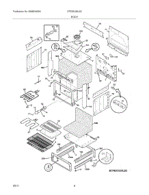 05 - Body parts for Frigidaire Range CFES3025LS3 from AppliancePartsPros.com