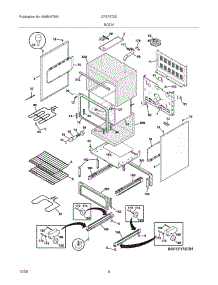 05 - Body parts for Frigidaire Range CFEF372EQ3 from AppliancePartsPros.com