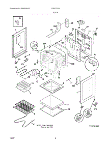 05 - Body parts for Frigidaire Range CFEF376GSD from AppliancePartsPros.com