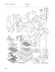 05 - Body parts for Frigidaire Range CPEF3081KFA from AppliancePartsPros.com