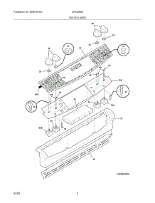 03 - Backguard parts for Frigidaire Range CPES389DC4 from AppliancePartsPros.com