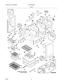 05 - Body parts for Frigidaire Range CPLEFZ98GCB from AppliancePartsPros.com