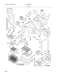 05 - Body parts for Frigidaire Range CPLEFMZ9ECA from AppliancePartsPros.com