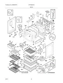 07 - Body parts for Frigidaire Range CPIF3093LFA from AppliancePartsPros.com