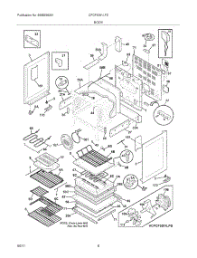 07 - Body parts for Frigidaire Range CPCF3091LFD from AppliancePartsPros.com