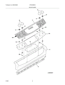 03 - Backguard parts for Frigidaire Range CPGS389EC3 from AppliancePartsPros.com