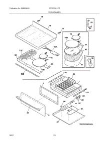 09 - Top / Drawer parts for Frigidaire Range CPCF3091LFD from AppliancePartsPros.com
