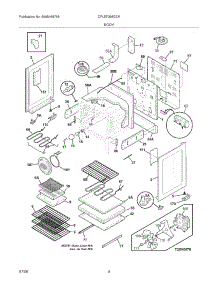 05 - Body parts for Frigidaire Range CPLEF398DCK from AppliancePartsPros.com