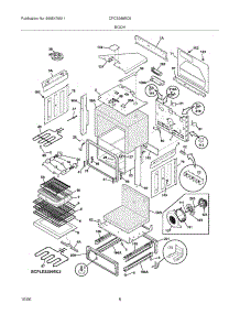07 - Body parts for Frigidaire Range CPCS389EC5 from AppliancePartsPros.com