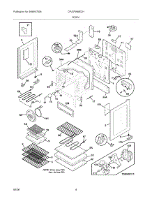05 - Body parts for Frigidaire Range CPLEFM99ECH from AppliancePartsPros.com