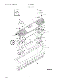 03 - Backguard parts for Frigidaire Range CPLES399EC7 from AppliancePartsPros.com