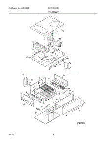 07 - Top / Drawer parts for Frigidaire Range CPLES399EC2 from AppliancePartsPros.com