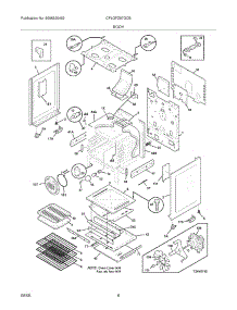 07 - Body parts for Frigidaire Range CPLGFZ97GCB from AppliancePartsPros.com