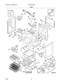 07 - Body parts for Frigidaire Range CPLGFZ97GCE from AppliancePartsPros.com