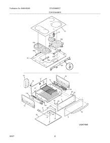 07 - Top / Drawer parts for Frigidaire Range CPLES399EC7 from AppliancePartsPros.com