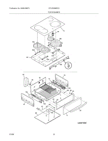 07 - Top / Drawer parts for Frigidaire Range CPLES399EC3 from AppliancePartsPros.com