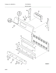 03 - Backguard parts for Frigidaire Range CPLGFZ90ECA from AppliancePartsPros.com