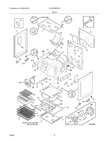 07 - Body parts for Frigidaire Range CPLGFZ90ECA from AppliancePartsPros.com