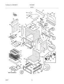 07 - Body parts for Frigidaire Range CGCS389FS2 from AppliancePartsPros.com