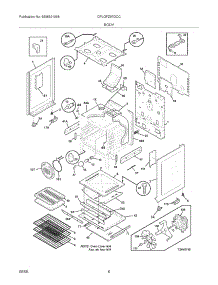 07 - Body parts for Frigidaire Range CPLGFZ97GCC from AppliancePartsPros.com