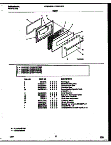 07 - Door Parts parts for Frigidaire Range CG300SP2W3 from AppliancePartsPros.com
