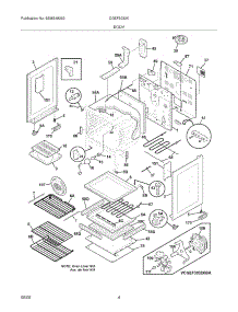 05 - Body parts for Frigidaire Range CGEF3032KWB from AppliancePartsPros.com