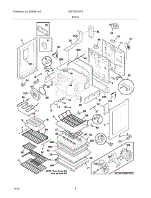 05 - Body parts for Frigidaire Range CGEF3057KFD from AppliancePartsPros.com