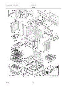 05 - Body parts for Frigidaire Range CGES3065KW2 from AppliancePartsPros.com
