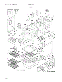 05 - Body parts for Frigidaire Range CGEF3032KWC from AppliancePartsPros.com