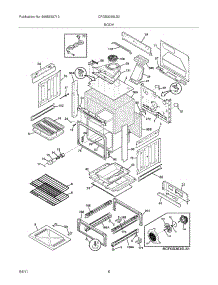 07 - Body parts for Frigidaire Range CFGS3035LS2 from AppliancePartsPros.com