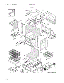05 - Body parts for Frigidaire Range CGES3045KB1 from AppliancePartsPros.com