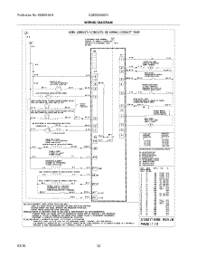 12 - Wiring Diagram parts for Frigidaire Range CGES3065KF2 from AppliancePartsPros.com