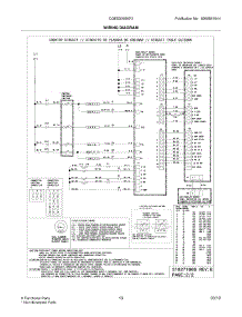 13 - Wiring Diagram parts for Frigidaire Range CGES3065KF2 from AppliancePartsPros.com