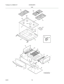 09 - Top / Drawer parts for Frigidaire Range CGDS3065KF2 from AppliancePartsPros.com