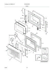 11 - Door parts for Frigidaire Range CGDS3065KF2 from AppliancePartsPros.com