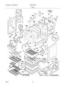 05 - Body parts for Frigidaire Range CGEF3057KFF from AppliancePartsPros.com