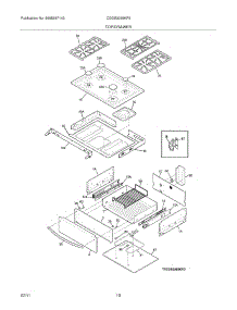 09 - Top / Drawer parts for Frigidaire Range CGDS3065KF5 from AppliancePartsPros.com