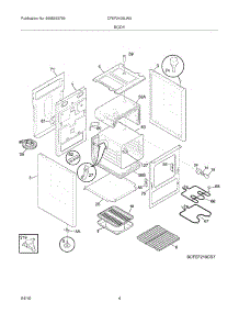 05 - Body parts for Frigidaire Range CFEF2405LWA from AppliancePartsPros.com