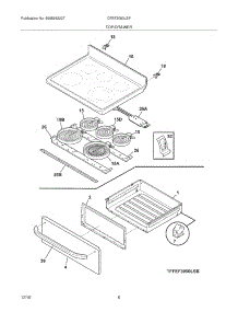 07 - Top / Drawer parts for Frigidaire Range CFEF3050LSF from AppliancePartsPros.com