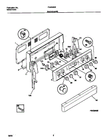 02 - Backguard parts for Frigidaire Range F04B350BWB from AppliancePartsPros.com