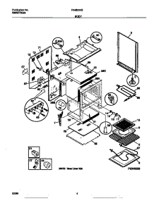 03 - Body parts for Frigidaire Range F04B350EDA from AppliancePartsPros.com