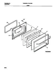 05 - Door parts for Frigidaire Range F04C322BSB from AppliancePartsPros.com