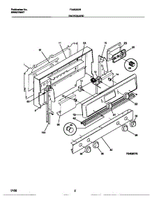 02 - Backguard parts for Frigidaire Range F64S352BDB from AppliancePartsPros.com