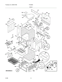 07 - Body parts for Frigidaire Range FCS366ECC from AppliancePartsPros.com