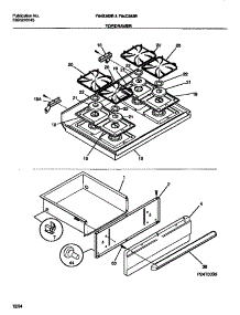 06 - Top / Drawer parts for Frigidaire Range F64B363BWA from AppliancePartsPros.com