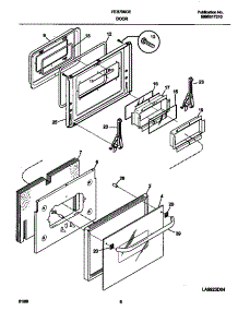 04 - Door parts for Frigidaire Oven FEB756CEBG from AppliancePartsPros.com