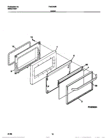 06 - Door parts for Frigidaire Range F64S352BDB from AppliancePartsPros.com