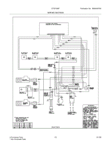 15 - Wiring Diagram parts for Frigidaire Range CFGF366FSA from AppliancePartsPros.com
