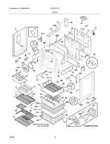 05 - Body parts for Frigidaire Range CGEF3077KWB from AppliancePartsPros.com