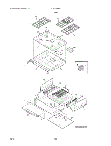 09 - Top parts for Frigidaire Range CGDS3065KB2 from AppliancePartsPros.com